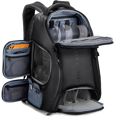 K&F CONCEPT Camera Backpack,25L Large Capacity Camera Bag for Photogra — Build quality and design details up close