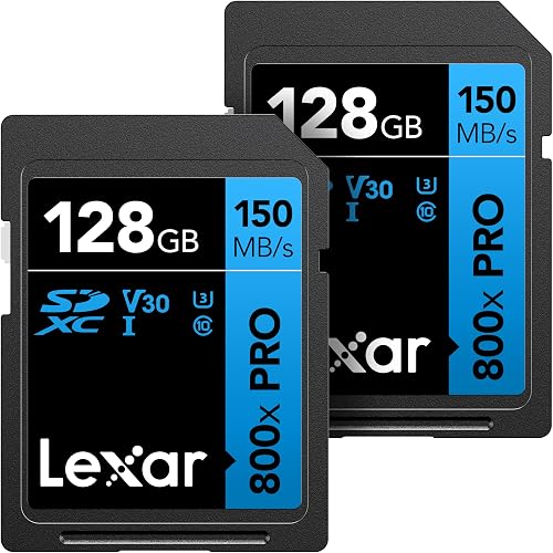 Lexar 128GB (2-Pack) High-Performance 800x PRO SD Card, UHS-I, C10, U3 — Real-world performance testing in action